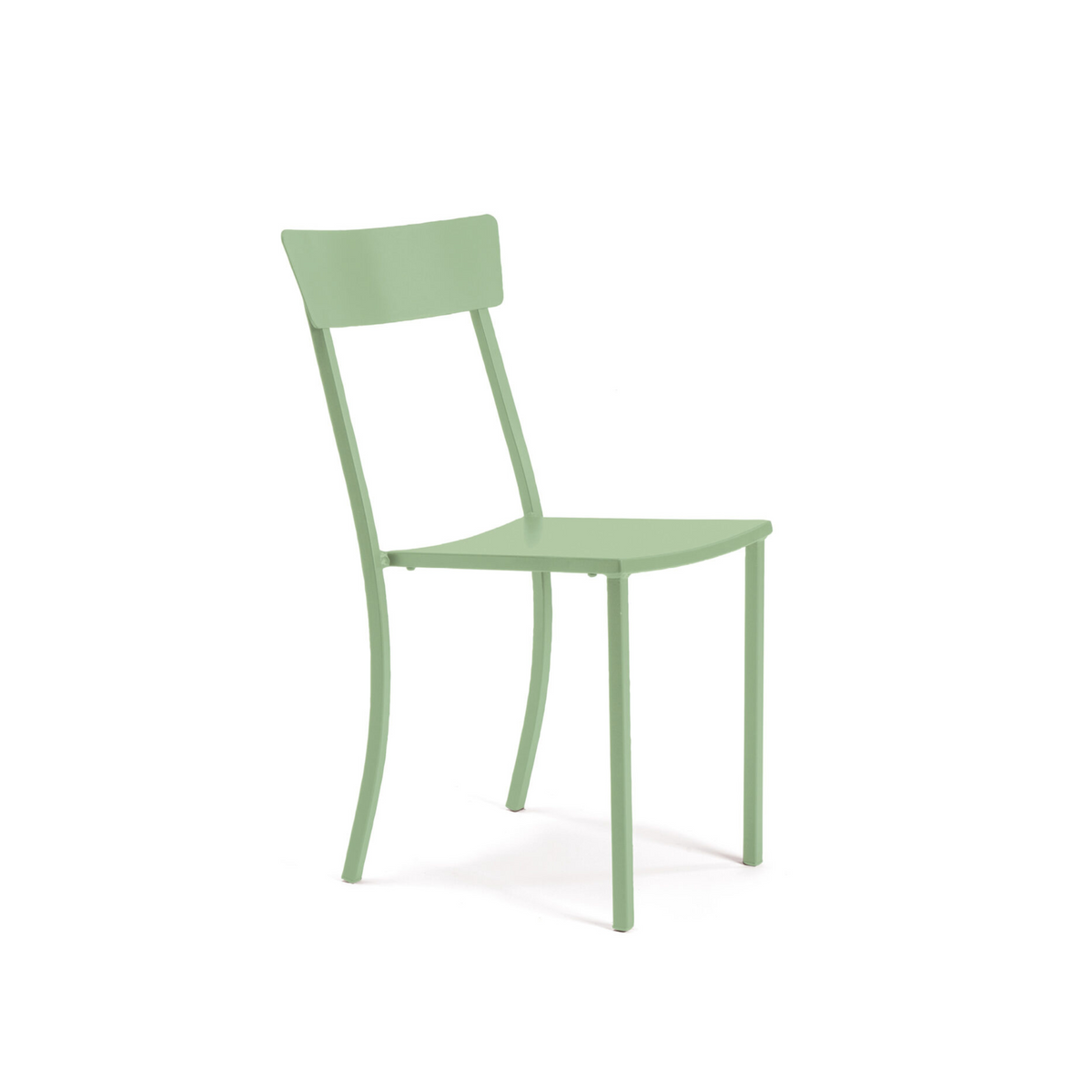 Set di sedie moderne in metallo verniciato "Mogan" da giardino impilabili cm 47x52 85h