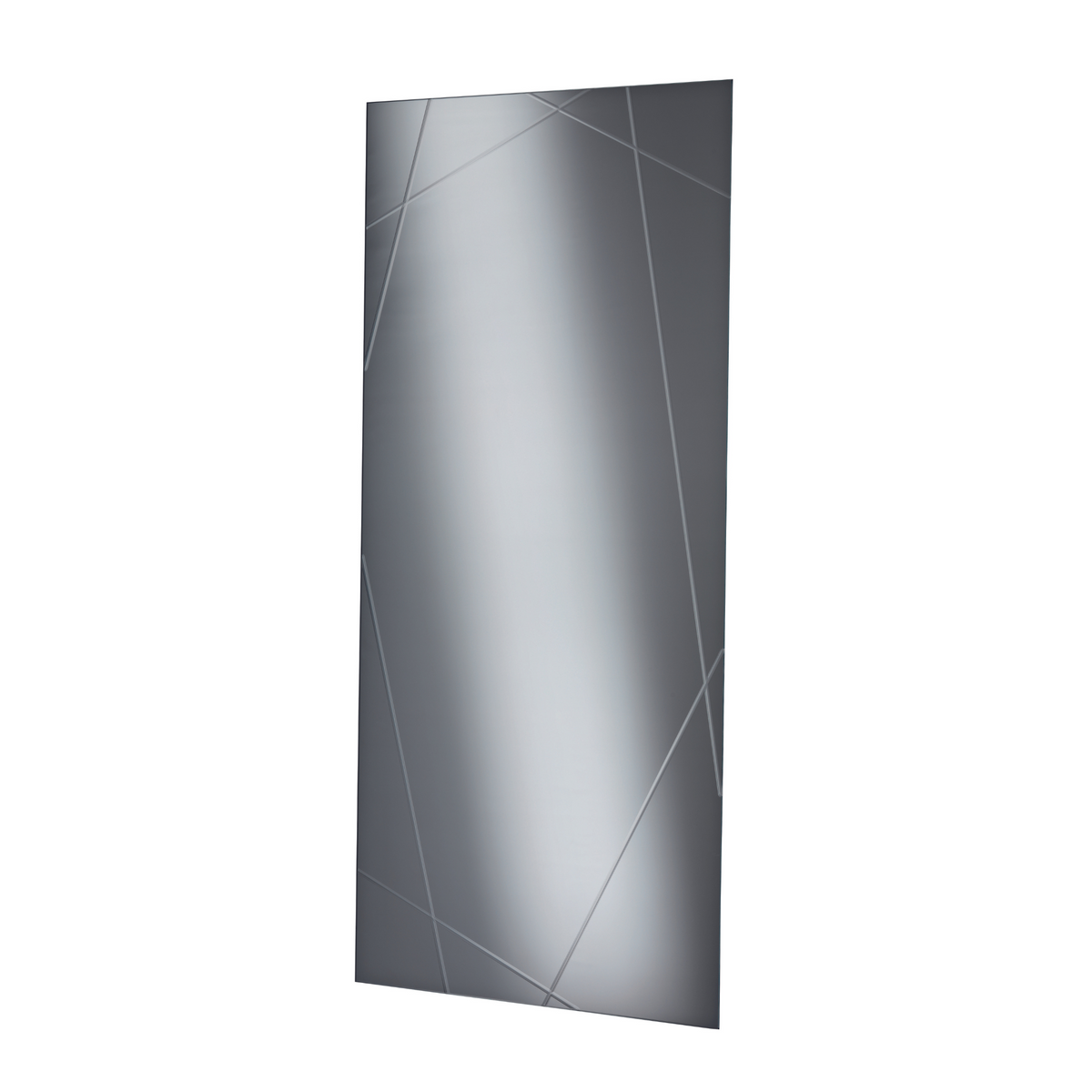 Specchio moderno da parete "Nilufar" con incisioni laser cm 70x160h