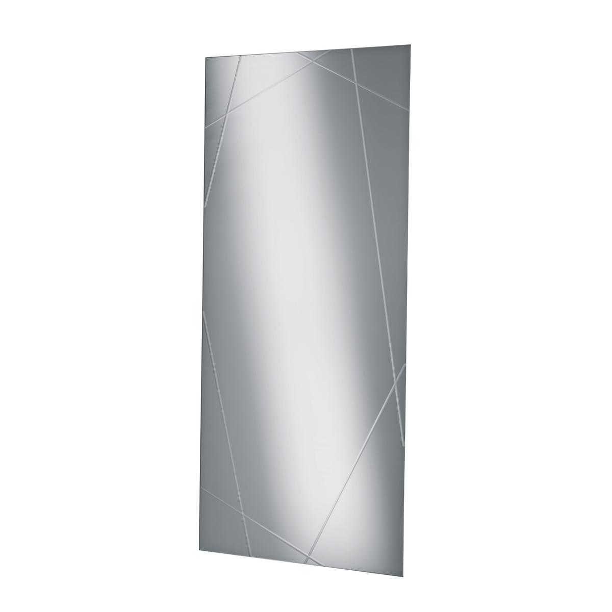 Specchio moderno da parete "Nilufar" con incisioni laser cm 70x160h