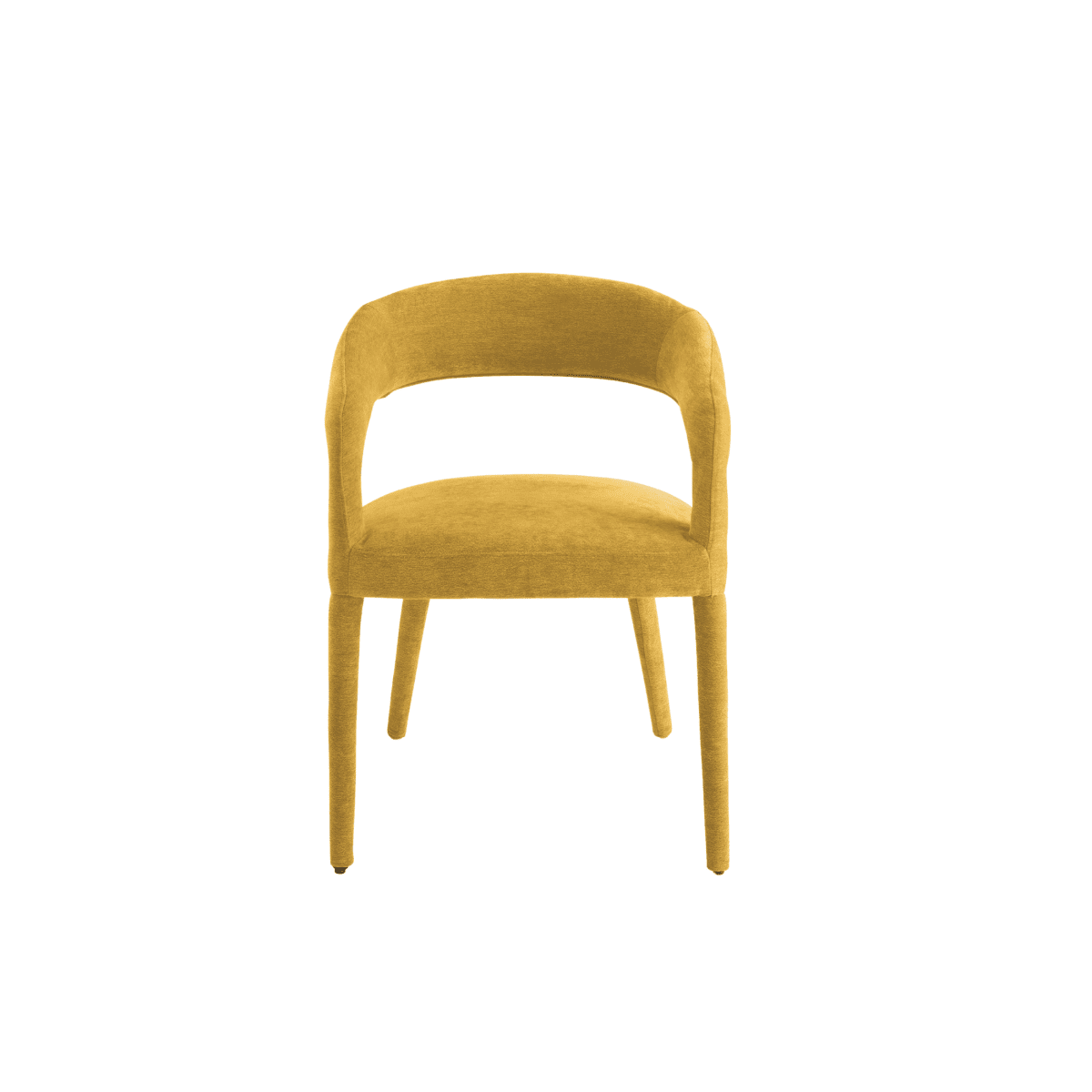 Set di sedie "Voltris" imbottite in tessuto bouclé con gambe rivestite in tessuto cm 55x57 76h - MondoViro