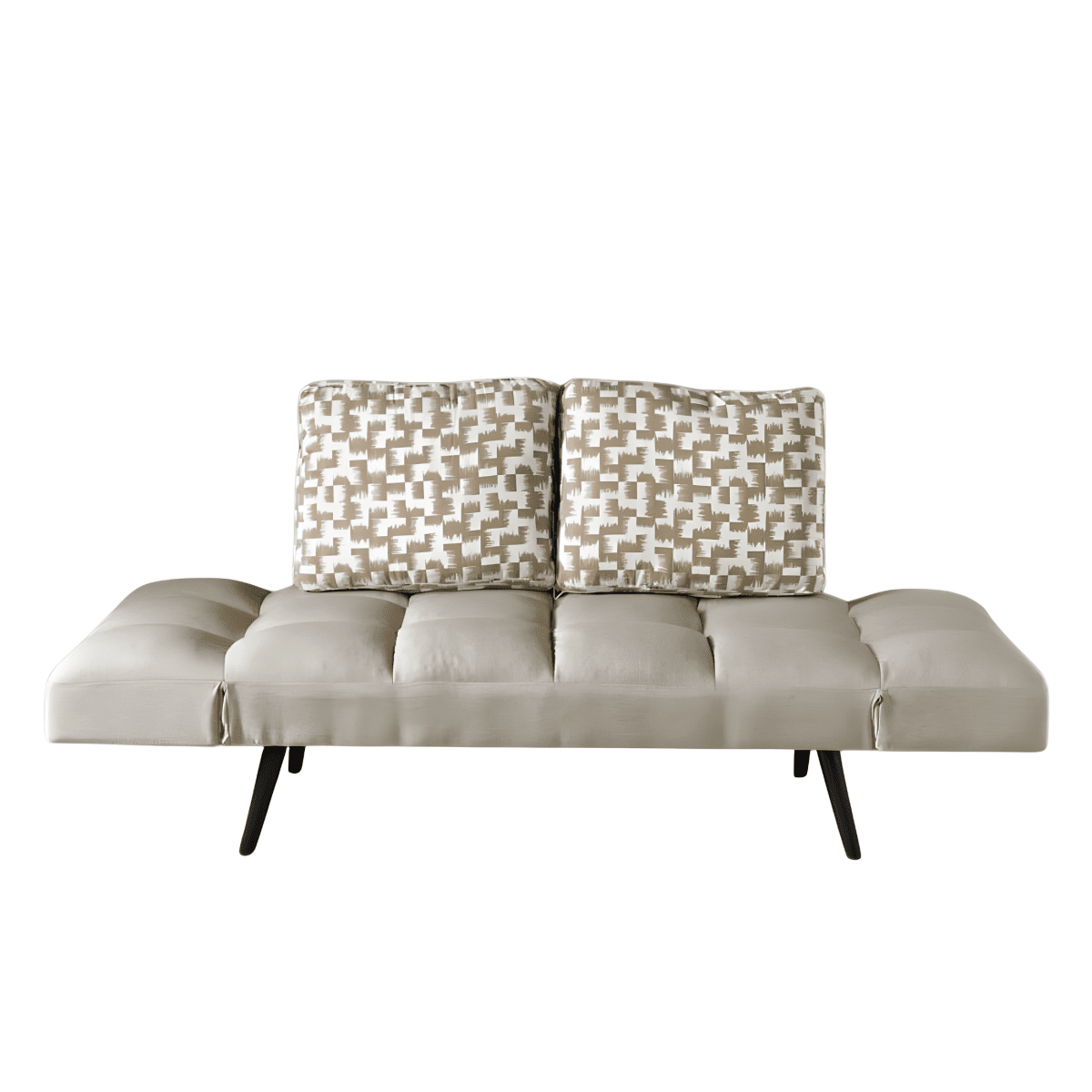 Divano letto moderno in tessuto "Comfy" da soggiorno con braccioli regolabili - MondoViro