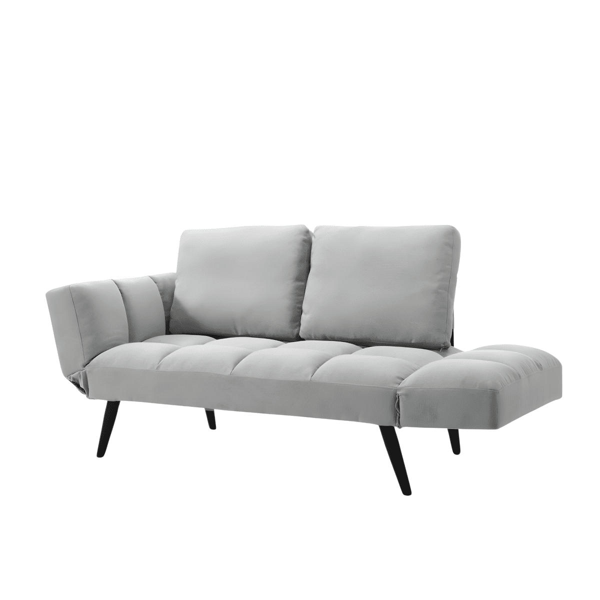 Divano letto moderno in tessuto "Comfy" da soggiorno con braccioli regolabili - MondoViro