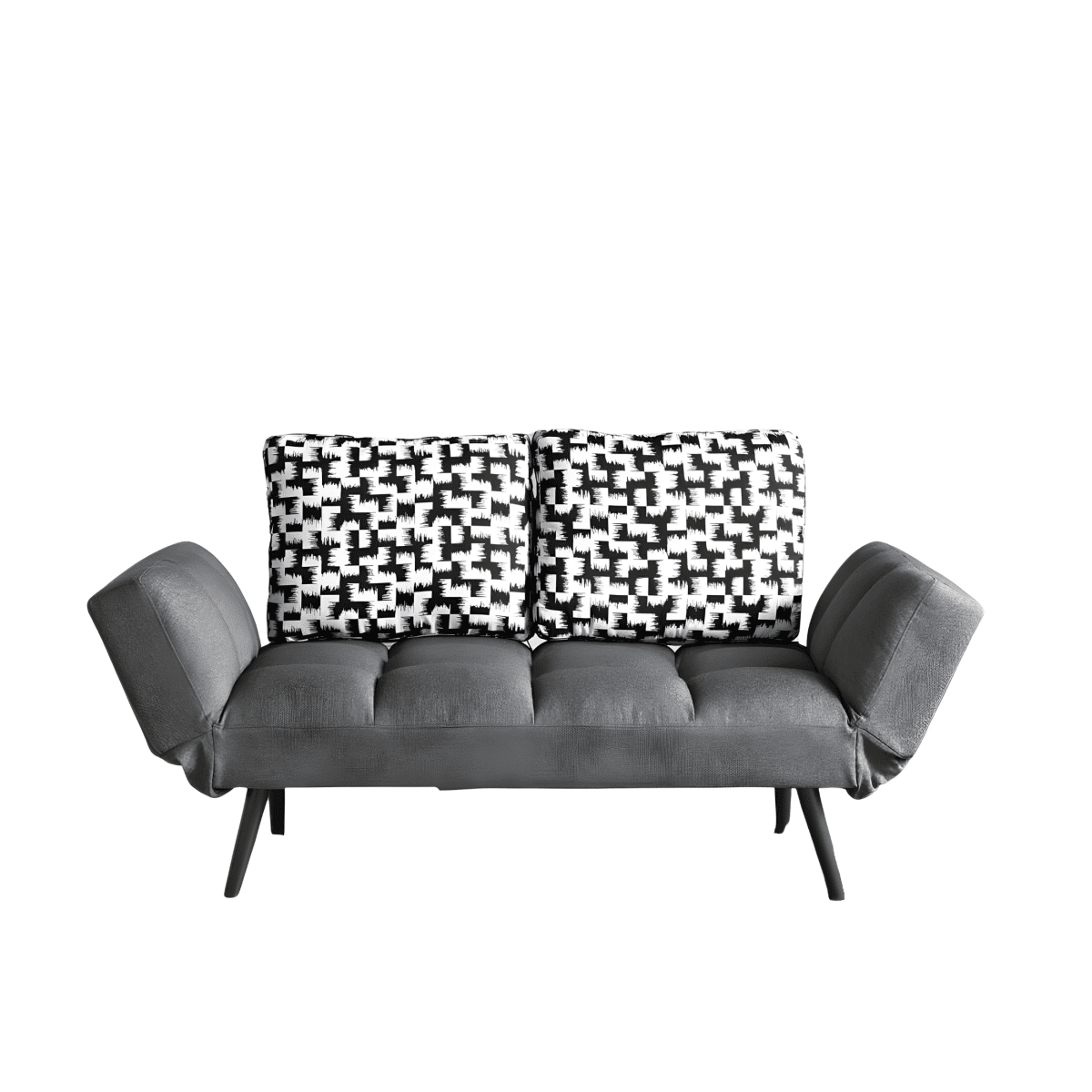 Divano letto moderno in tessuto "Comfy" da soggiorno con braccioli regolabili - MondoViro
