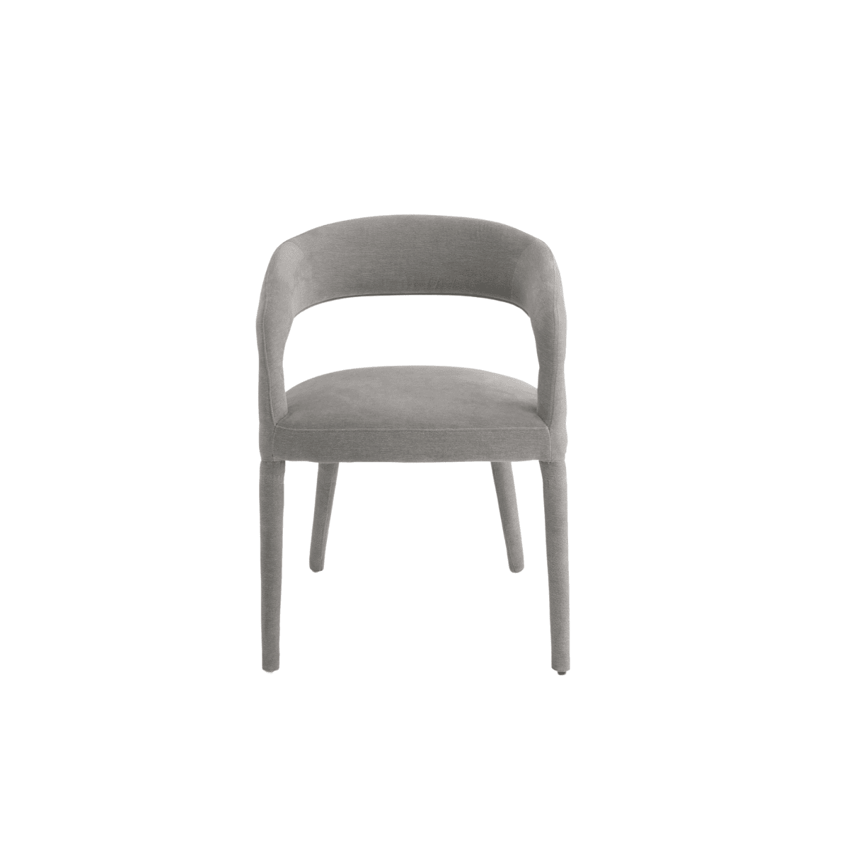 Set di sedie "Voltris" imbottite in tessuto bouclé con gambe rivestite in tessuto cm 55x57 76h - MondoViro