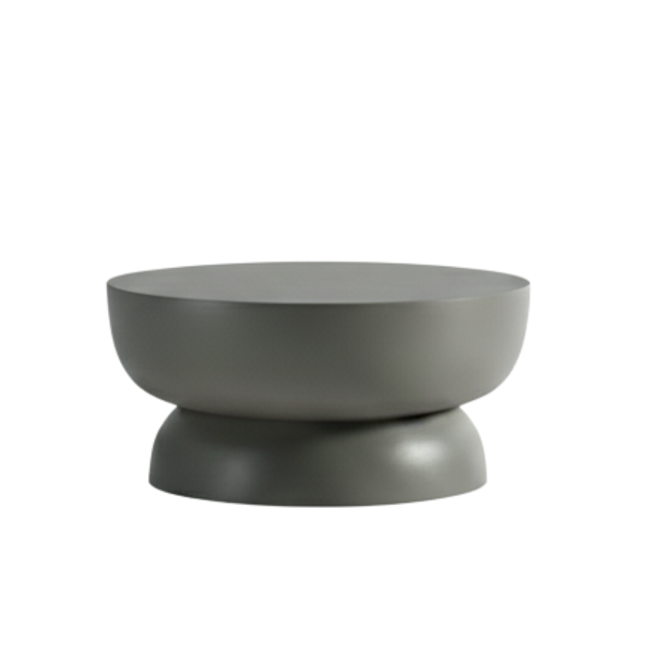 Tavolino in microcemento "Tratto" anti-macchia cm Ø 60x30h