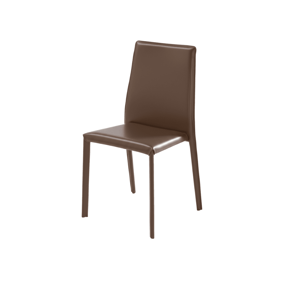 Set di sedie imbottite "Lina" in interamente rivestita in similcuoio cm 50x43 88h - MondoViro