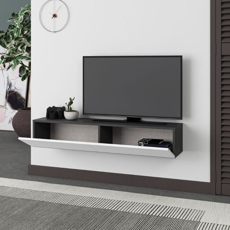 Mobile porta tv sospeso "Francy" con anta a ribalta cm135x31 25h