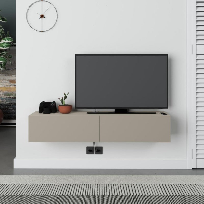 Mobile porta tv sospeso "Francy" con anta a ribalta cm135x31 25h