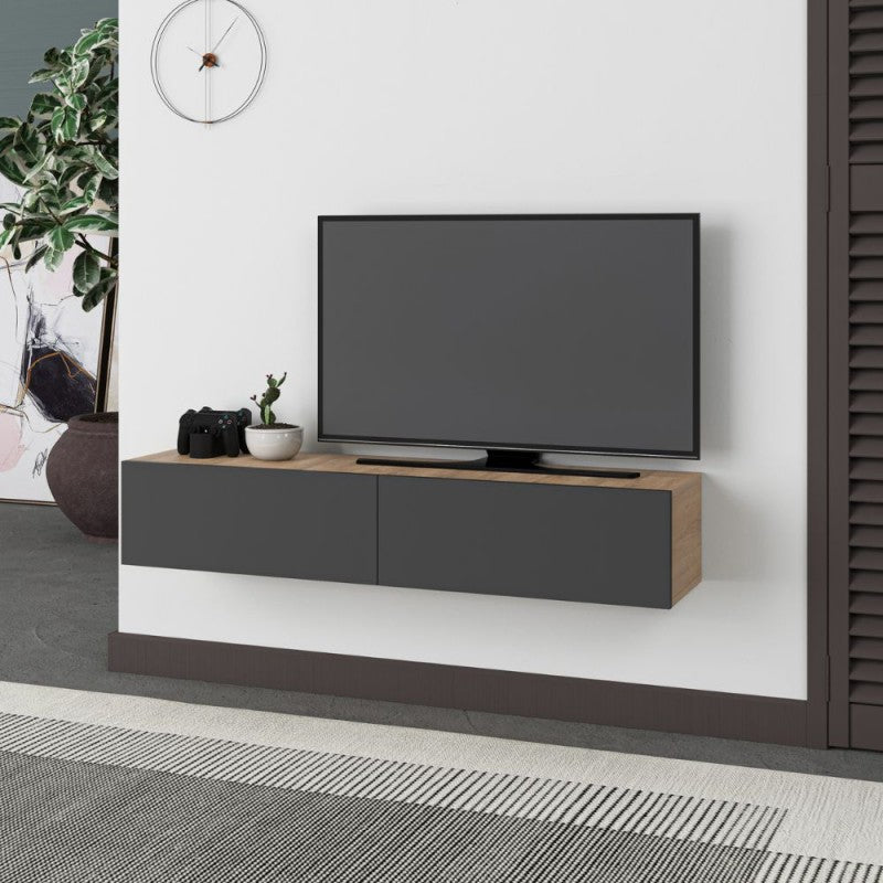 Mobile porta tv sospeso "Francy" con anta a ribalta cm135x31 25h