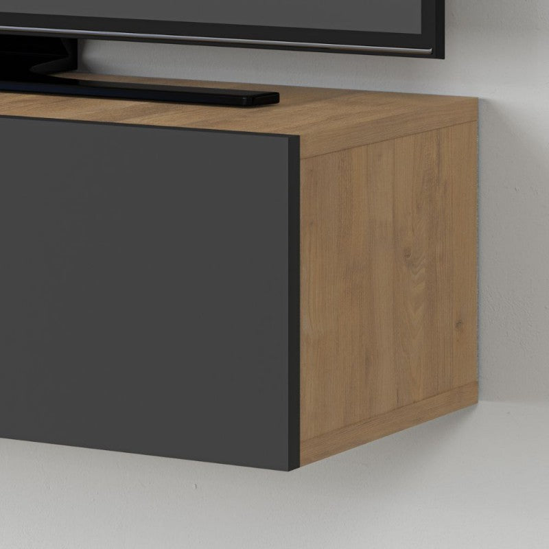 Mobile porta tv sospeso "Francy" con anta a ribalta cm135x31 25h