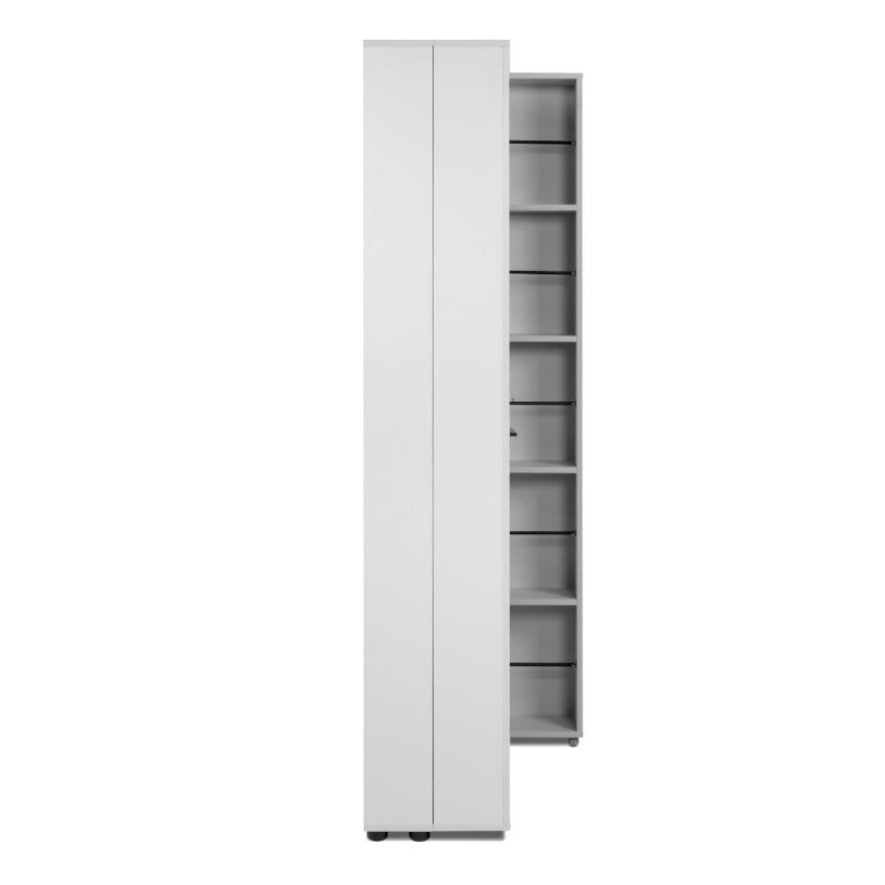 Scarpiera ingresso slim 2 ante "Lugo" in legno 5 scomparti salvaspazio - MondoViro