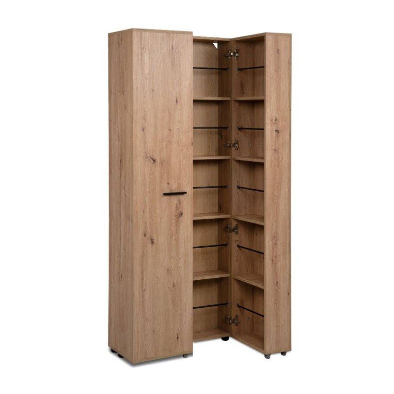 Scarpiera ingresso slim 2 ante "Lugo" in legno 5 scomparti salvaspazio - MondoViro