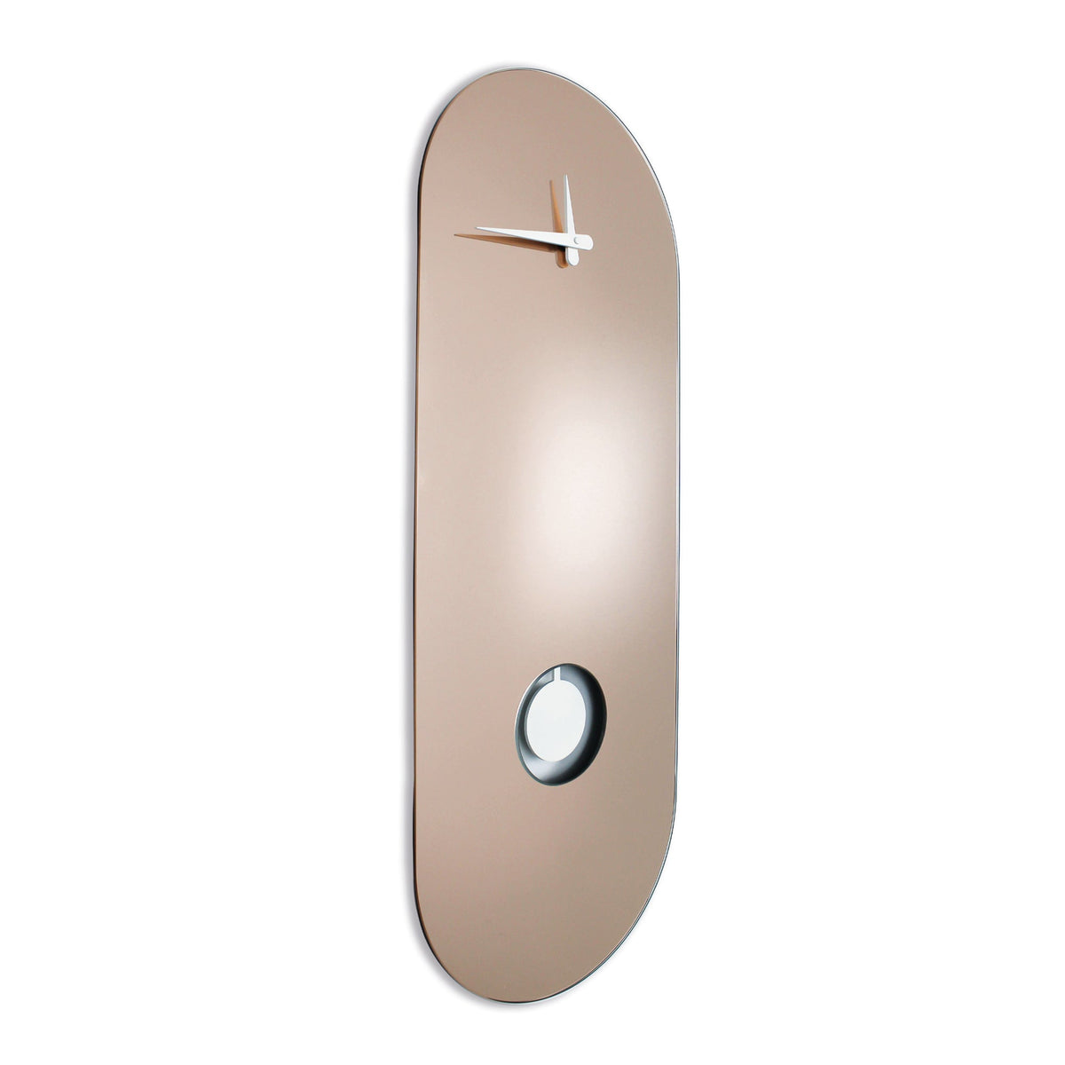Orologio a pendolo "Dubai" con design a specchio rosa
