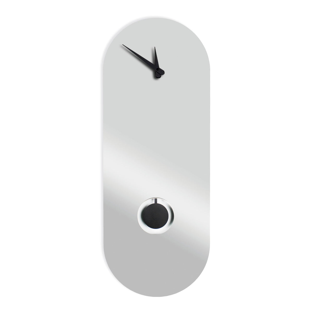 Orologio a Pendolo "Oslo" con design a specchio argentato
